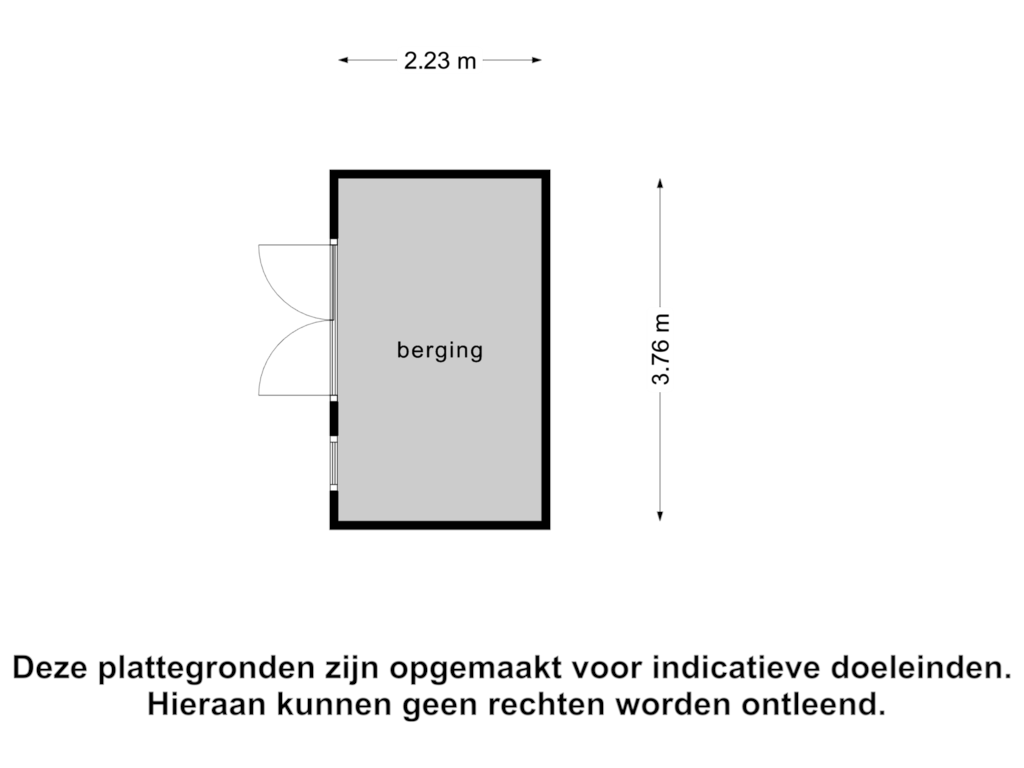 View floorplan of Berging of Kapelstraat 117