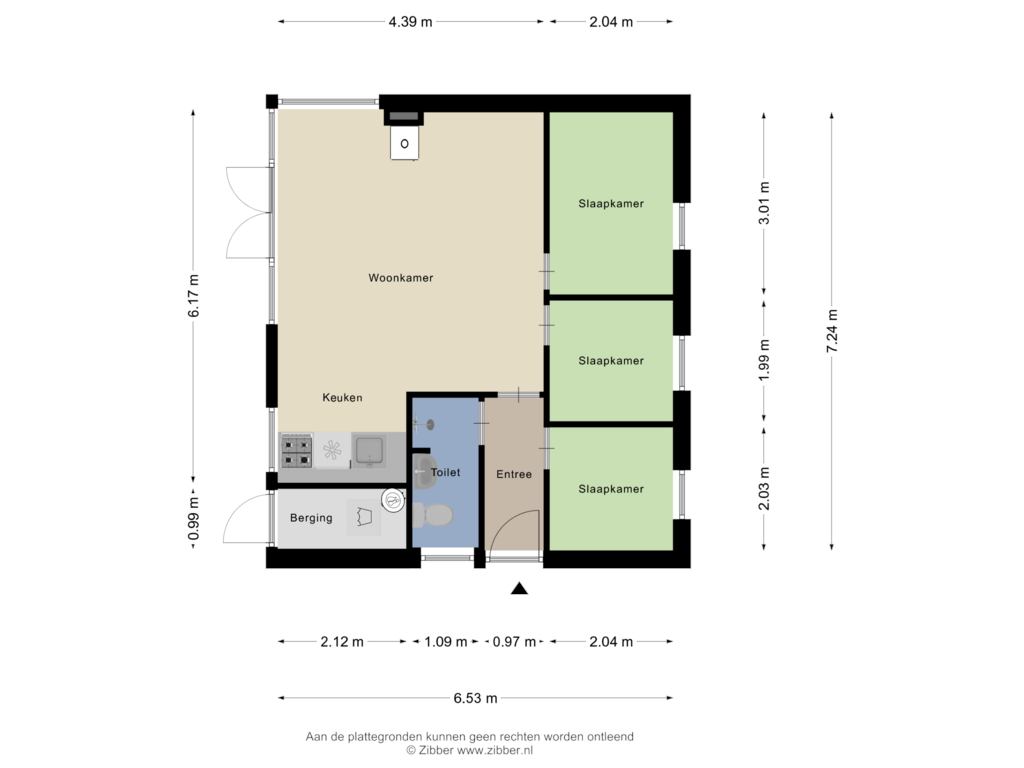 Bekijk plattegrond van Begane Grond van Pinksterbloemwei 85