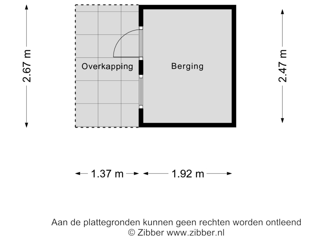 Bekijk plattegrond van Berging van Pinksterbloemwei 85