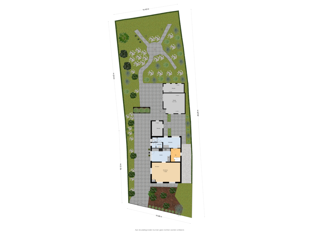 View floorplan of Situatie of Lange Brinkweg 9