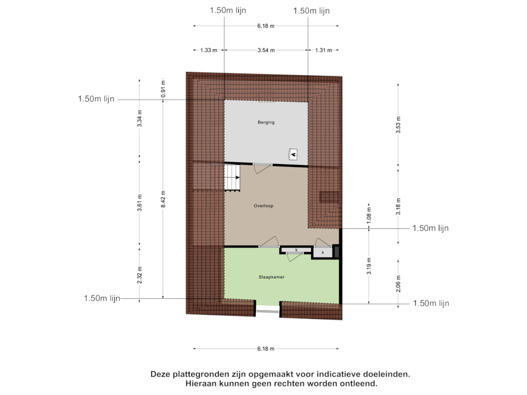 View floorplan of Tweede Verdieping of Kornputsingel 24