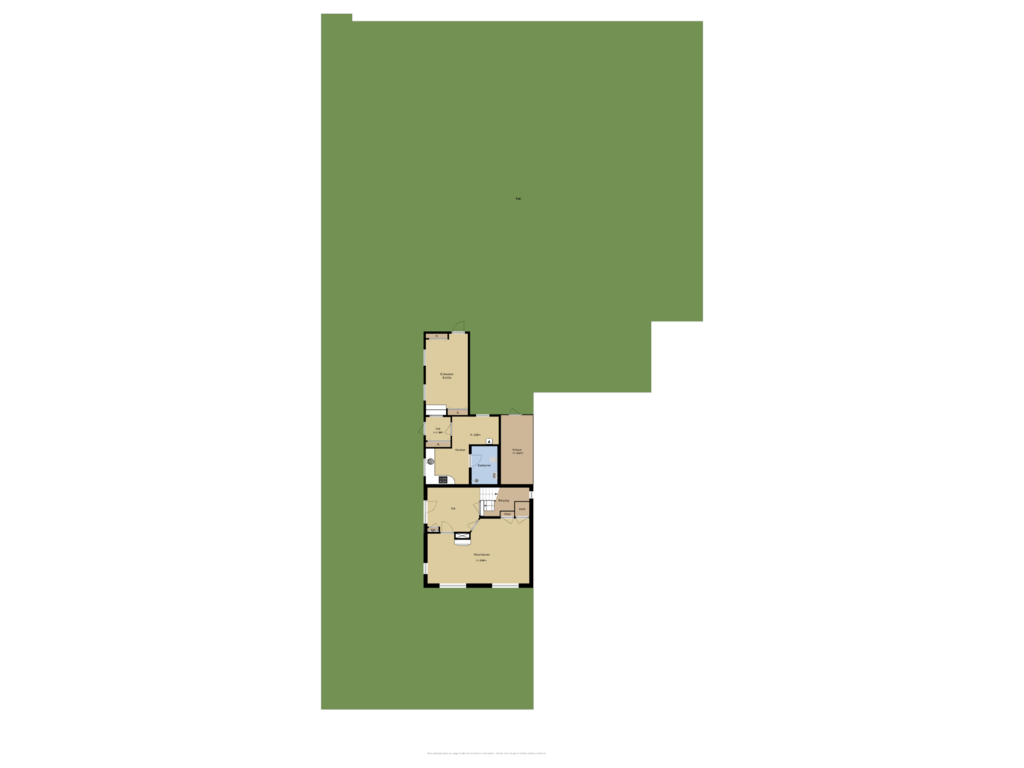 View floorplan of Tuin of Hoofdweg 1364