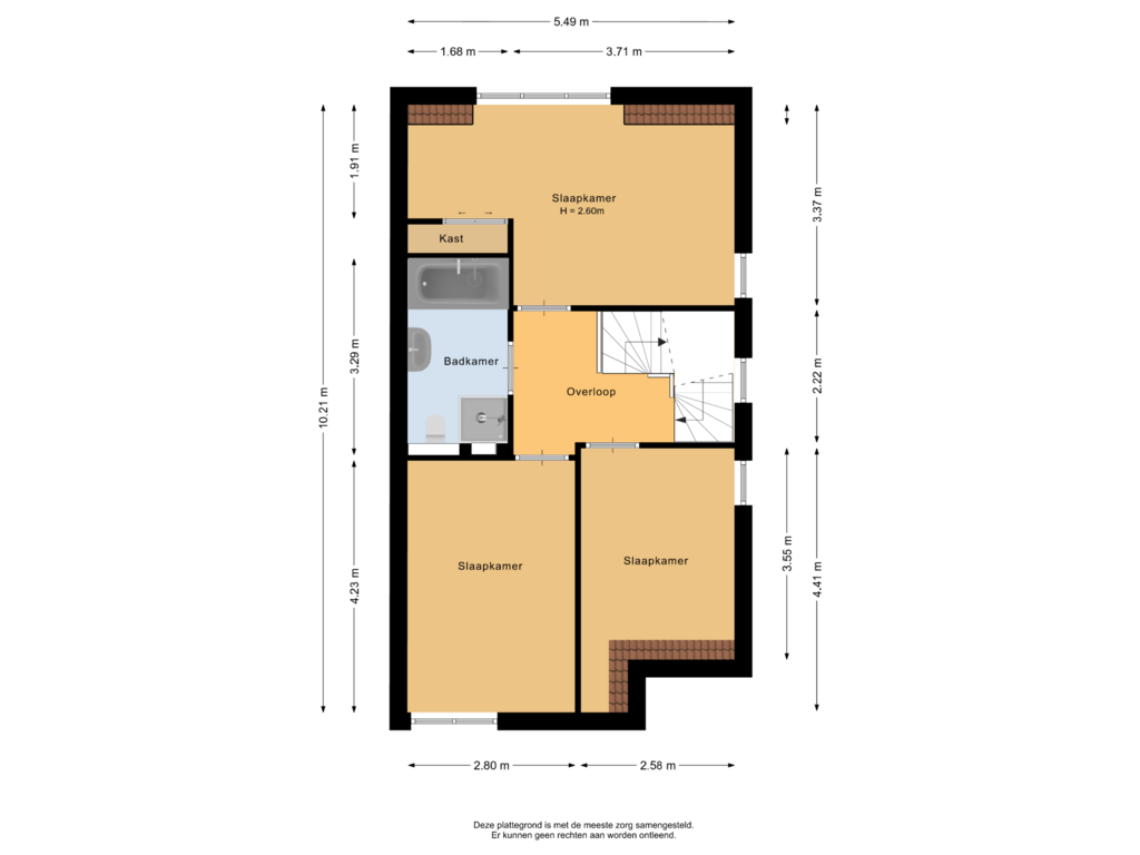 Bekijk plattegrond van Eerste verdieping van Capellevelt 4