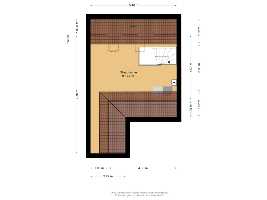 Bekijk plattegrond van Tweede verdieping van Capellevelt 4