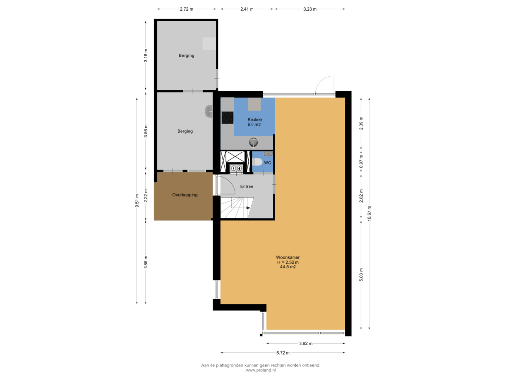 View floorplan of Begane Grond of Tsjotter 11