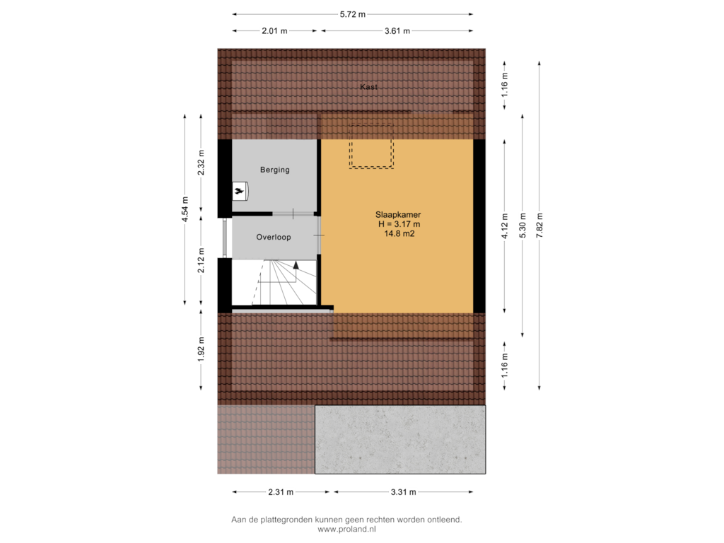 View floorplan of 2e Verdieping of Tsjotter 11