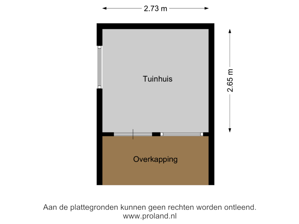 View floorplan of Tuinhuis of Tsjotter 11