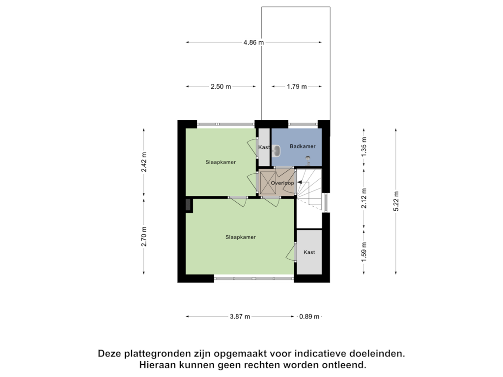 View floorplan of Eerste Verdieping of Hovendaal 5