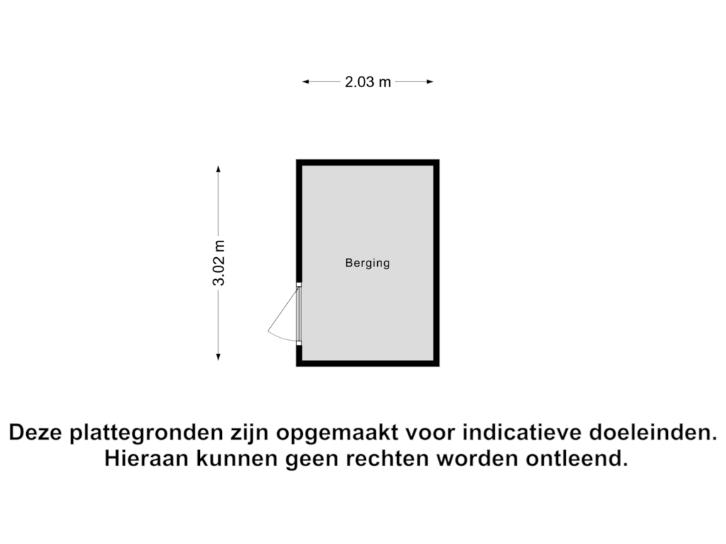 View floorplan of Berging of Hovendaal 5