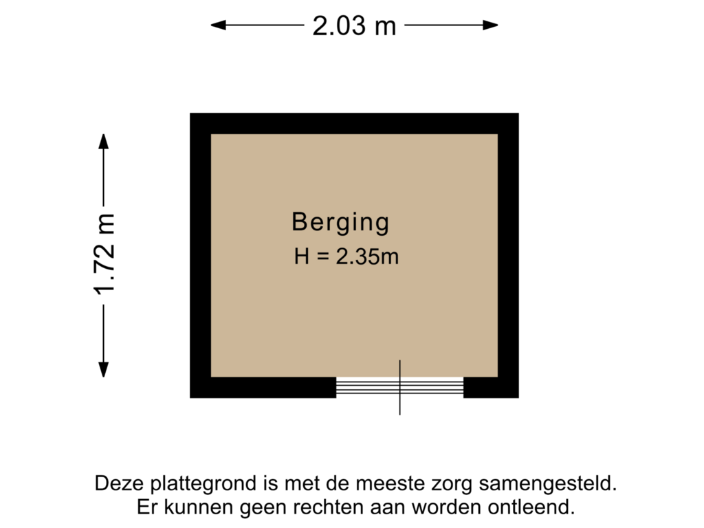 Bekijk plattegrond van Berrging van Prinsenlaan 450