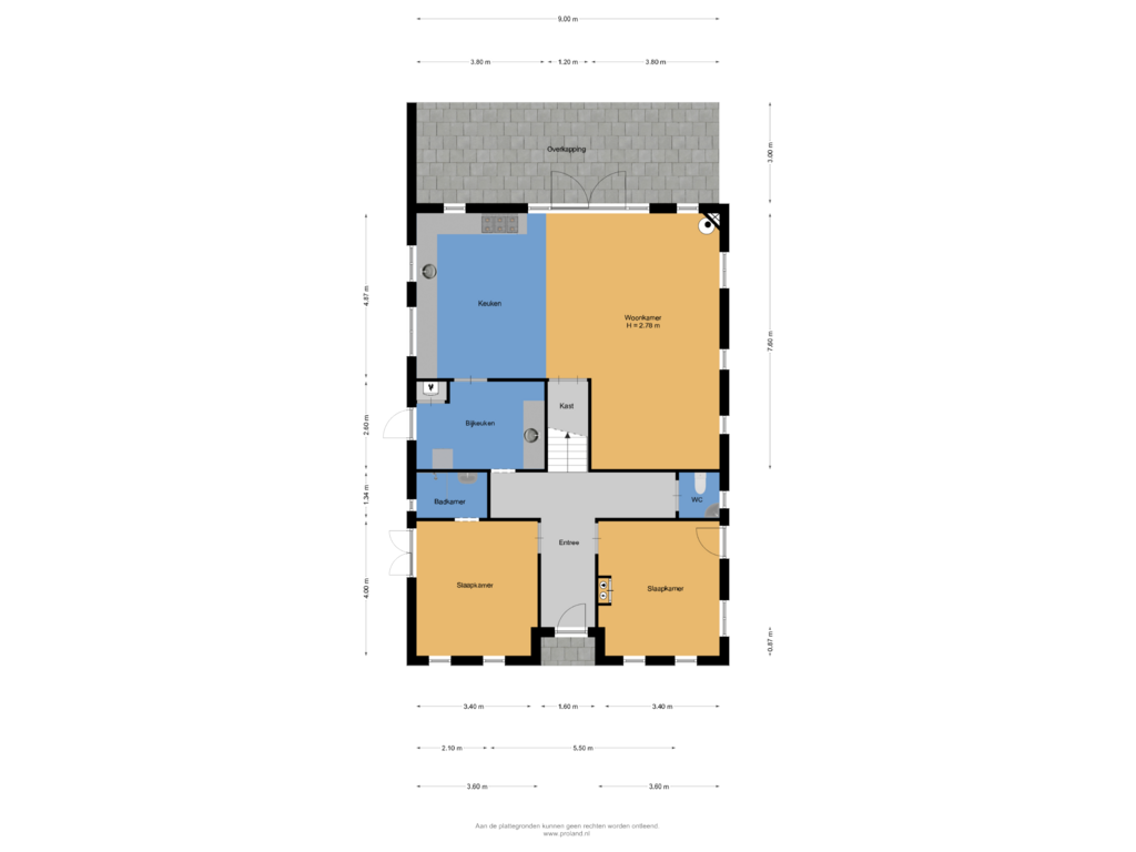 Bekijk plattegrond van Begane Grond van Domeinweg 11