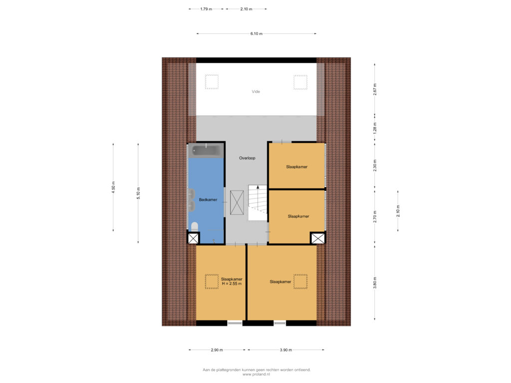 Bekijk plattegrond van 1e Verdieping van Domeinweg 11