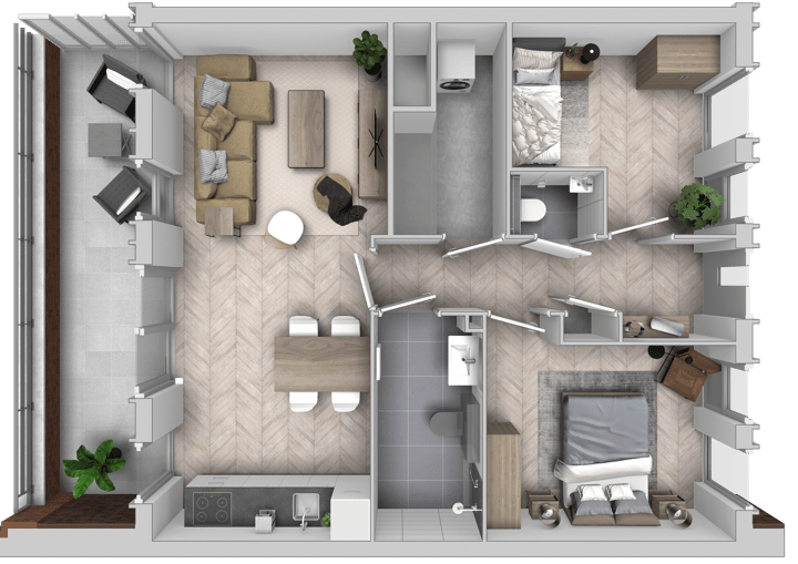 Photo 6 of 3 kamer appartement | blok A (Bouwnr. 143)