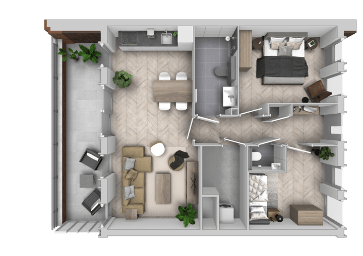 Photo 6 of 3 kamer appartement | blok A (Bouwnr. 142)