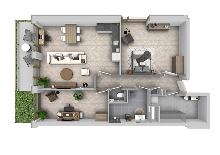 Photo 4 of stadsappartement | blok B (Bouwnr. 002)