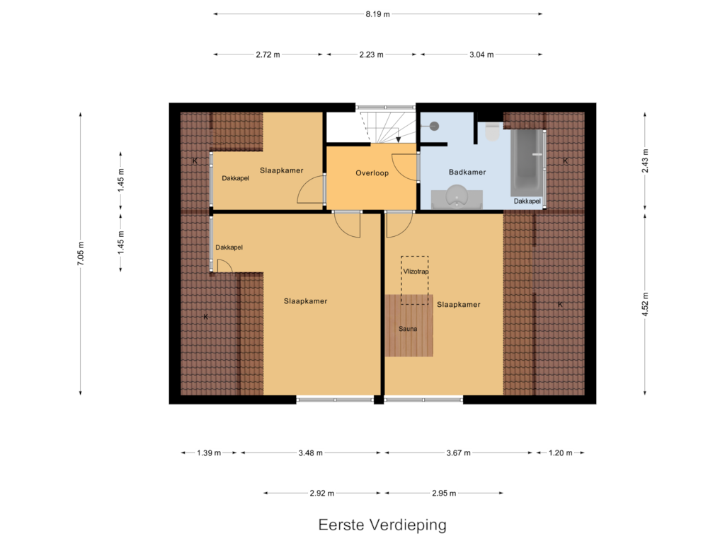 Bekijk plattegrond van Eerste Verdieping van Jan van Scorelpark 18