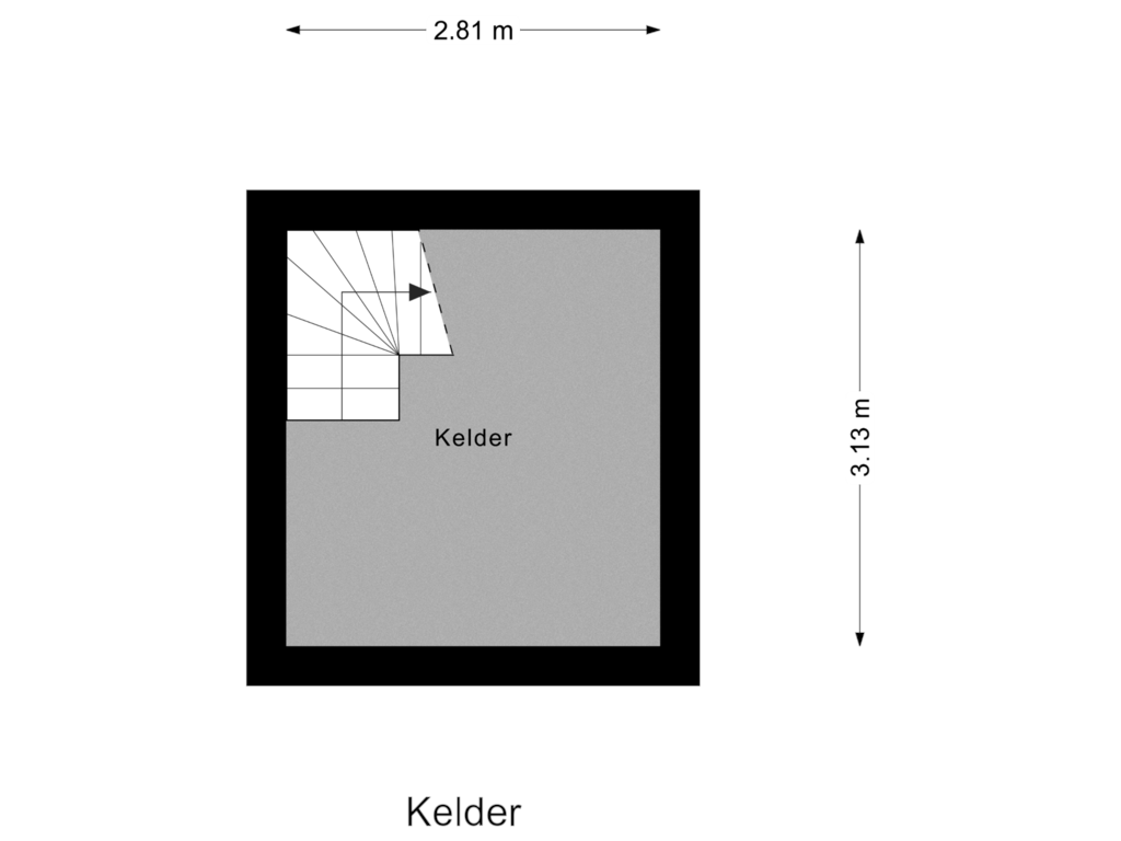 Bekijk plattegrond van Kelder van Hulderstraat 5