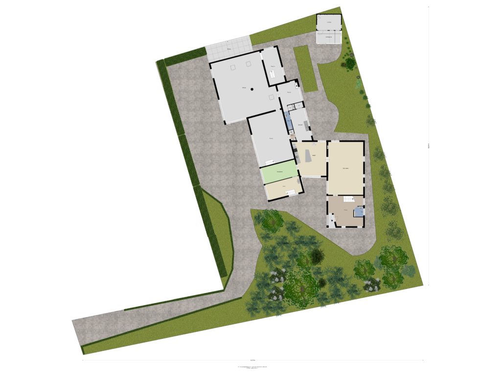 Bekijk plattegrond van Begane grond Tuin van Bosschebaan 2-A