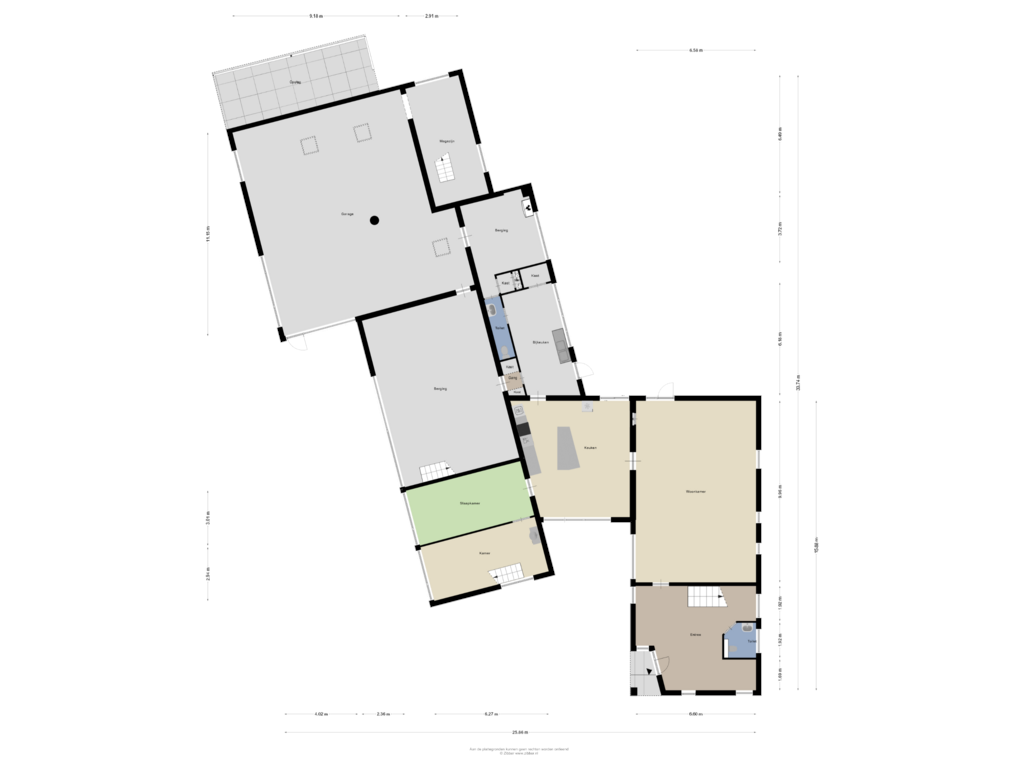 Bekijk plattegrond van Begane grond van Bosschebaan 2-A