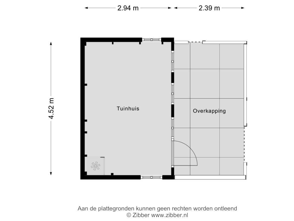 Bekijk plattegrond van Berging van Bosschebaan 2-A