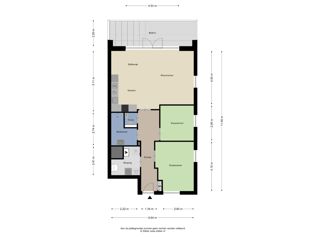 Bekijk plattegrond van Appartement van Menagerie 33