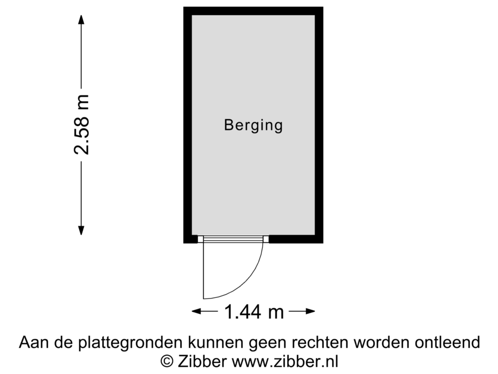 Bekijk plattegrond van Berging van Menagerie 33