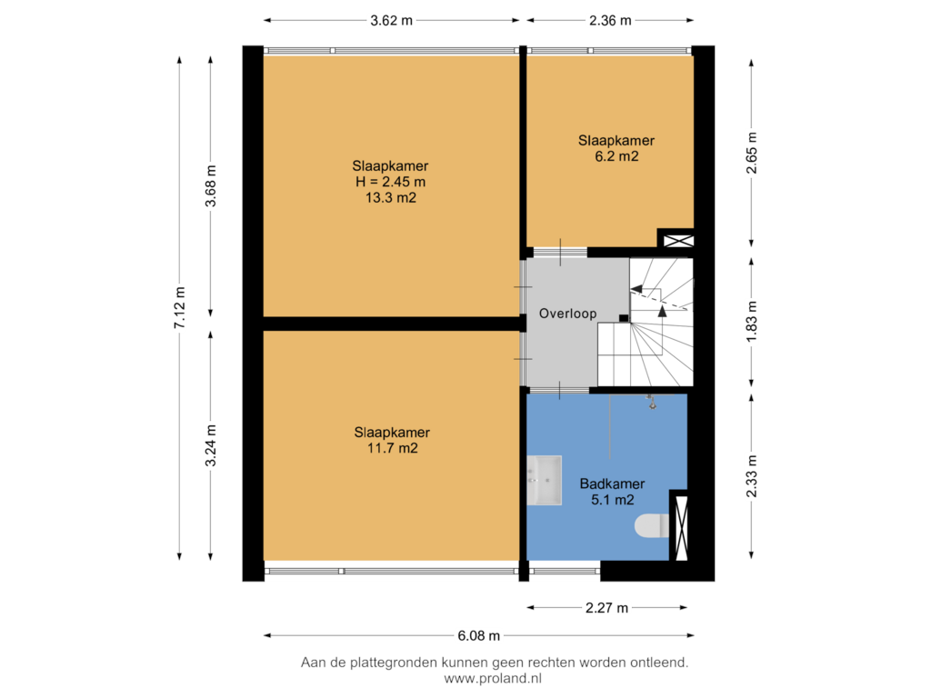 Bekijk plattegrond van 1e Verdieping van Gareel 35