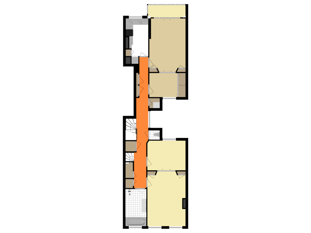 Bekijk plattegrond van Tweede Verdieping van Leliegracht 17-2