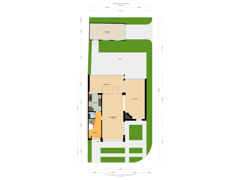 Bekijk plattegrond van PERCEEL van Campanula 29