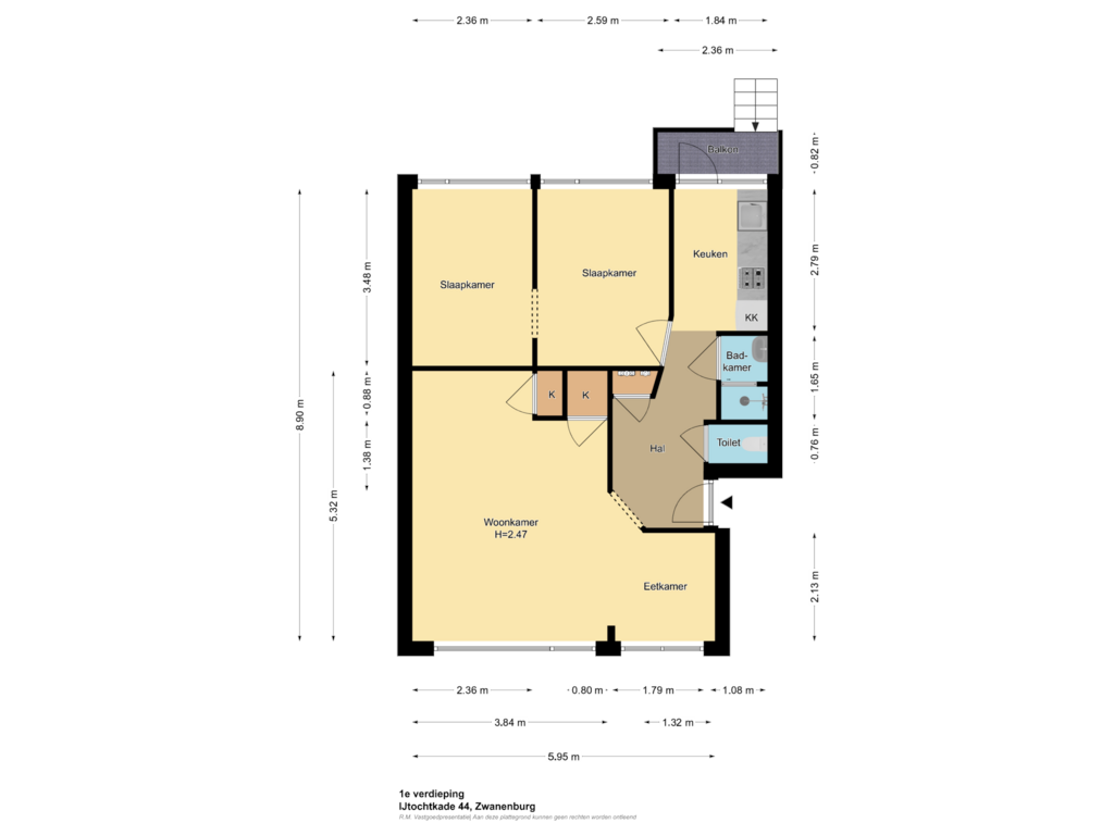 Bekijk plattegrond van Begane Grond van IJtochtkade 44