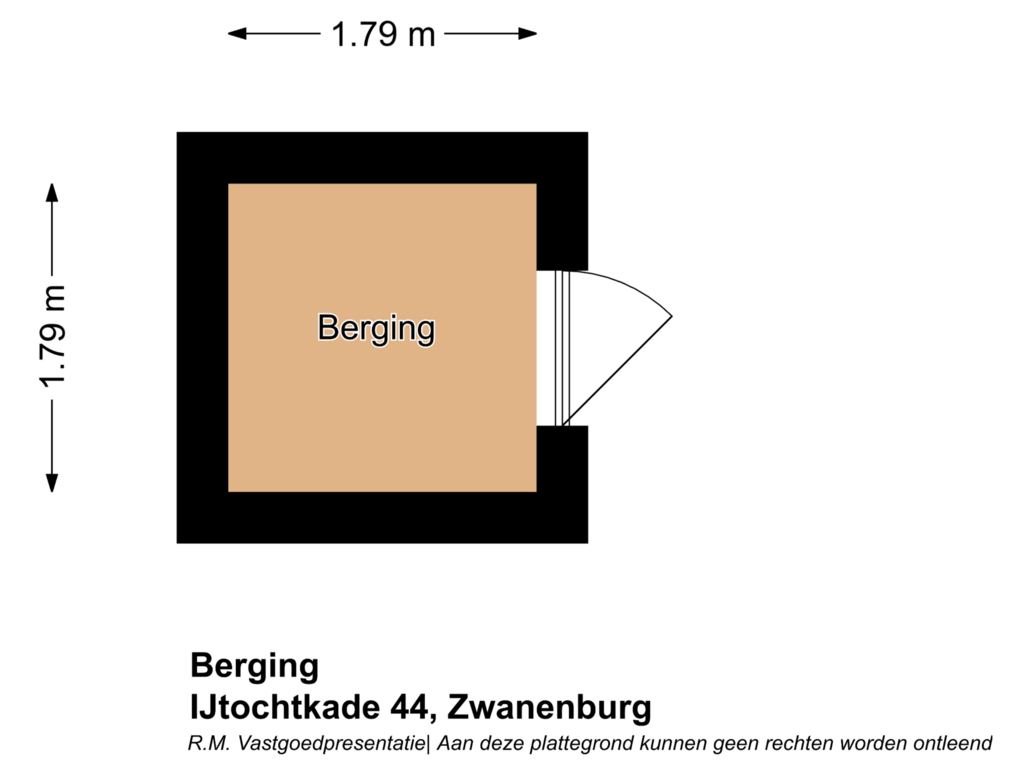 Bekijk plattegrond van Berging van IJtochtkade 44