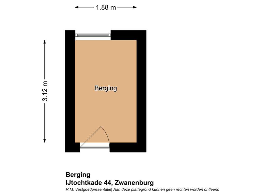 Bekijk plattegrond van Berging van IJtochtkade 44