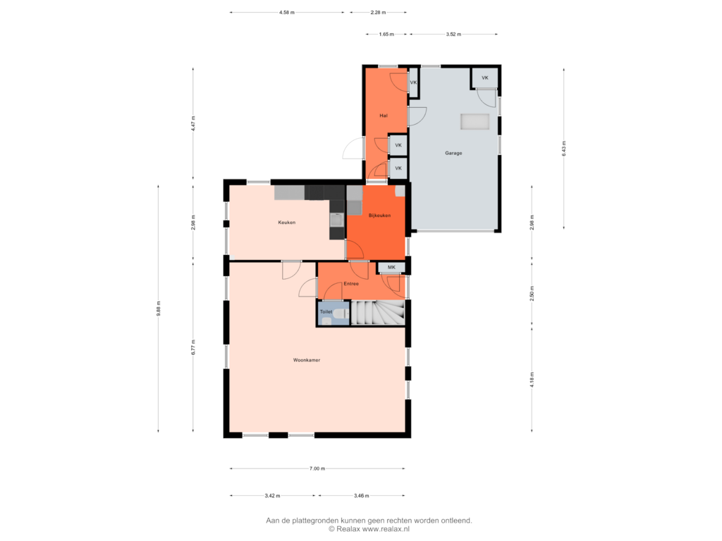 Bekijk plattegrond van Begane grond van Kerkenweg 27