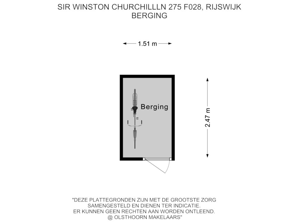 Bekijk plattegrond van Berging van Sir Winston Churchillln 275-F028