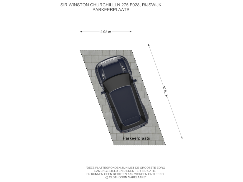 Bekijk plattegrond van Parkeerplaats van Sir Winston Churchillln 275-F028