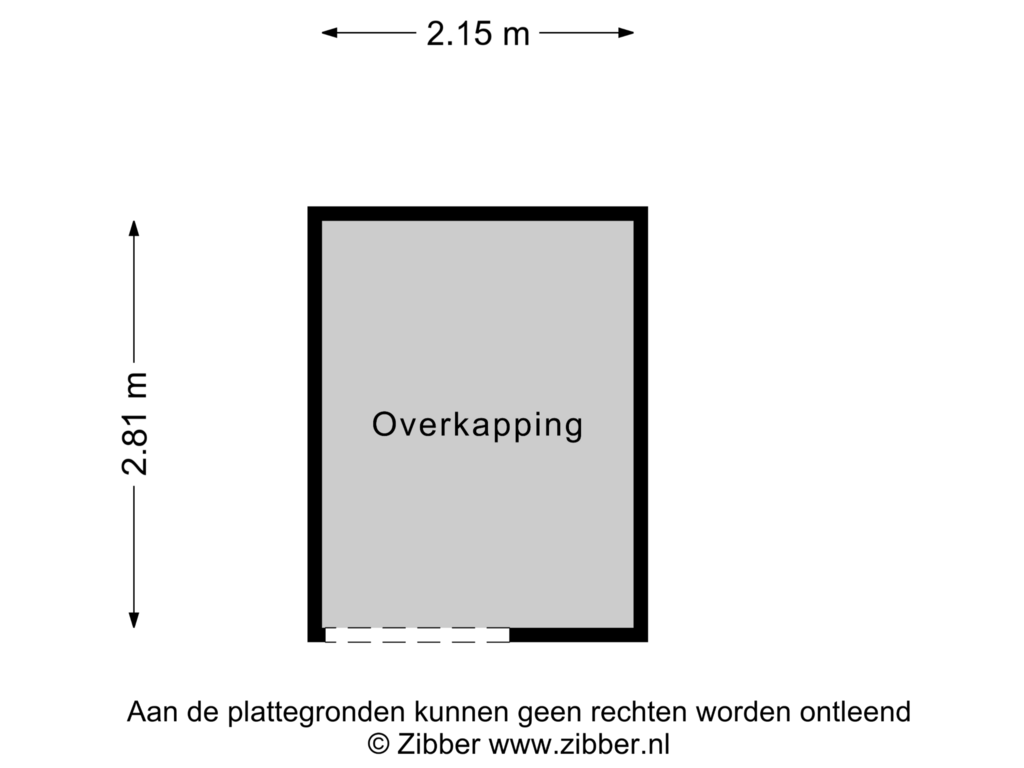 View floorplan of Overkapping of Burg. van Goelst Meijerweg 13