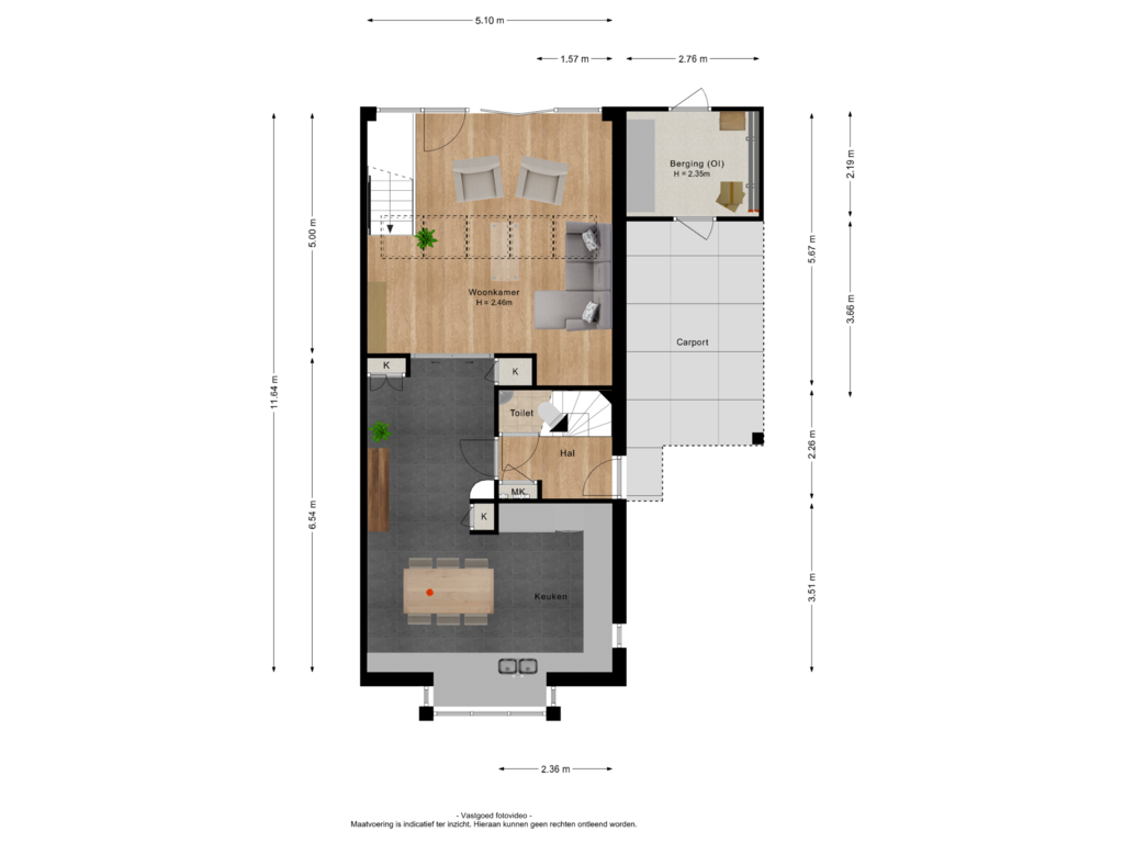 View floorplan of Begane grond of Händelstraat 36