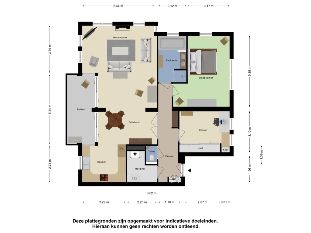 View floorplan of Appartement of Plesmanstraat 137