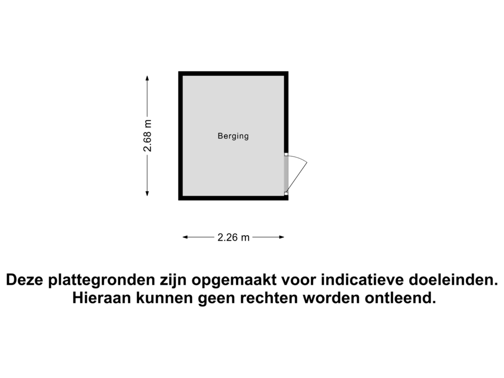 View floorplan of Berging of Plesmanstraat 137