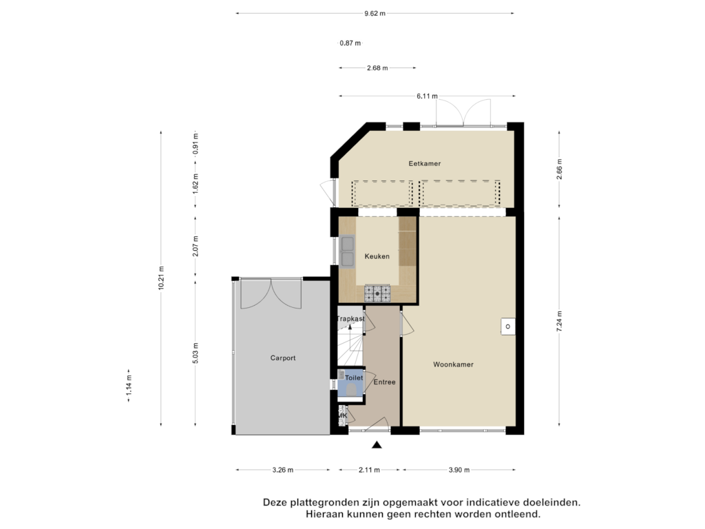 View floorplan of Begane Grond of Margrietstraat 4