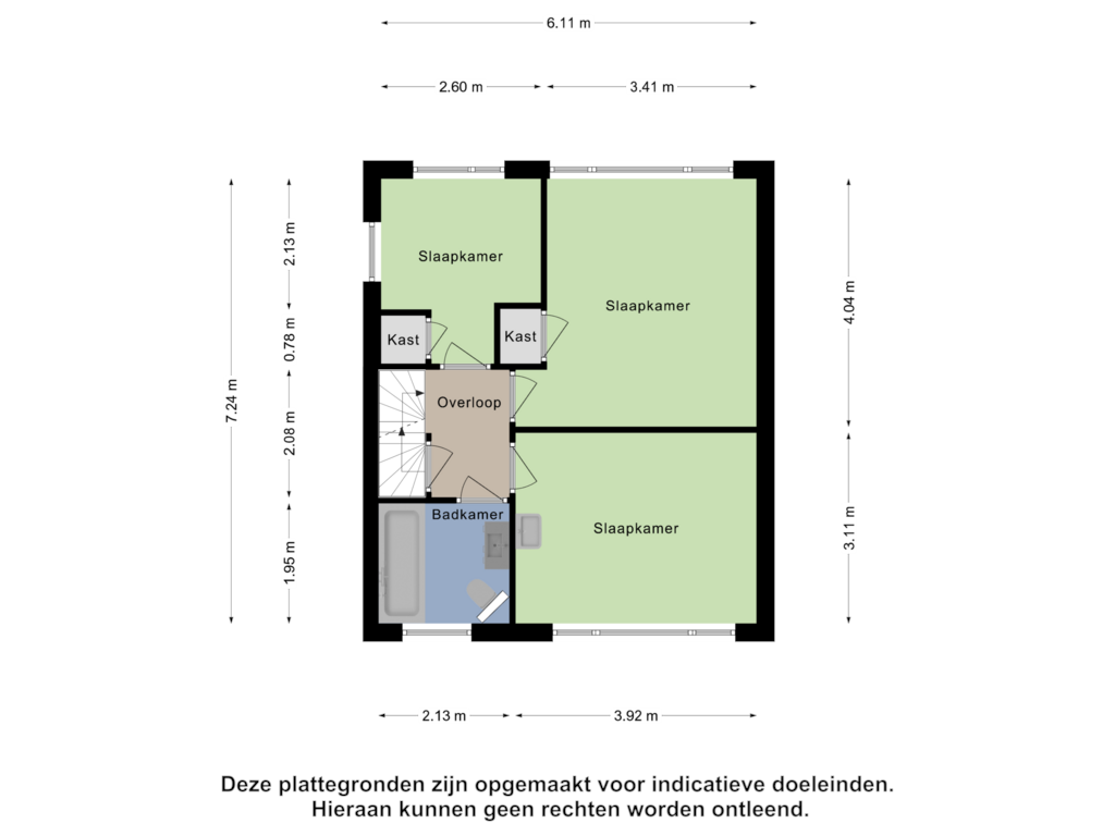 View floorplan of Eerste Verdieping of Margrietstraat 4