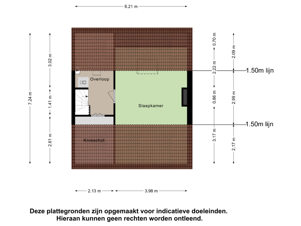 View floorplan of Tweede Verdieping of Margrietstraat 4