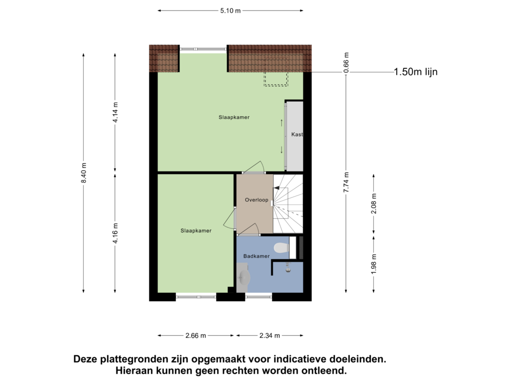 View floorplan of Eerste Verdieping of Wostok 8