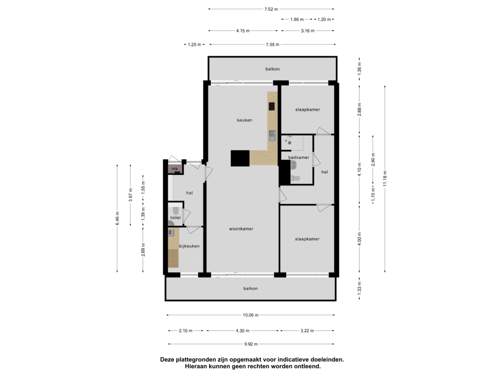 View floorplan of Appartement of Fahrenheitlaan 460-B