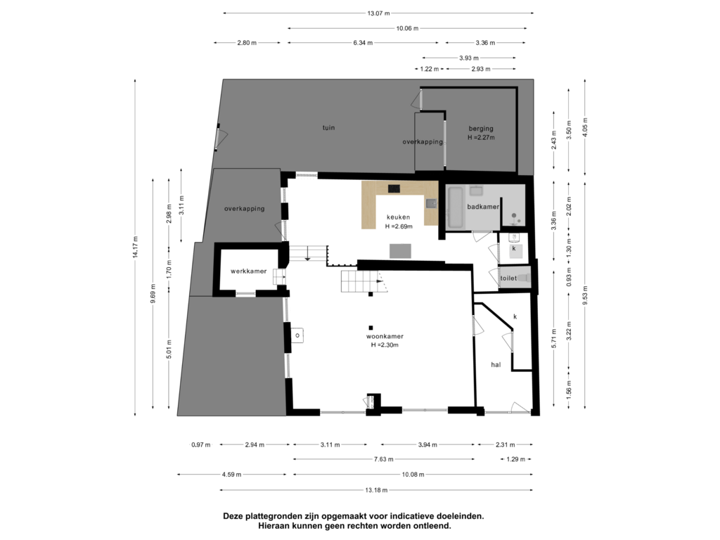 Bekijk plattegrond van Begane grond van Molendijk 45