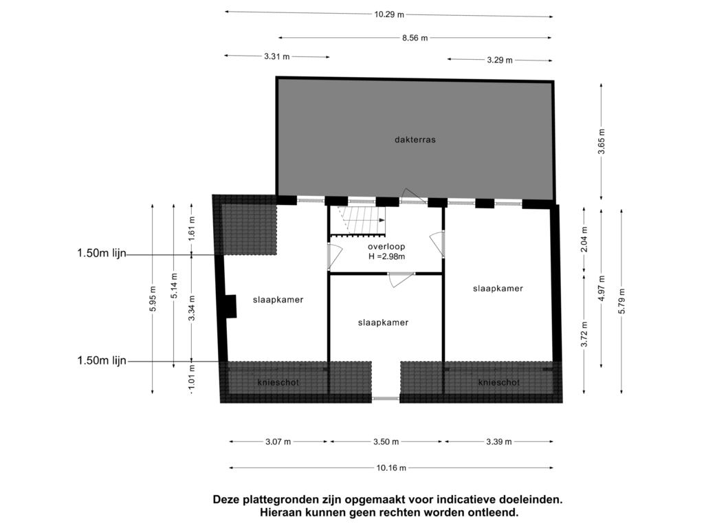 Bekijk plattegrond van 1e verdieping van Molendijk 45