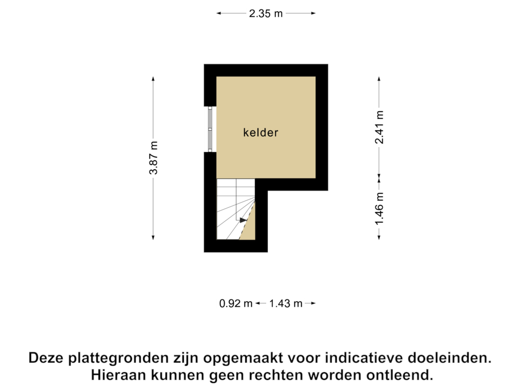 Bekijk plattegrond van Souterrain van Amersfoortsestraat 17