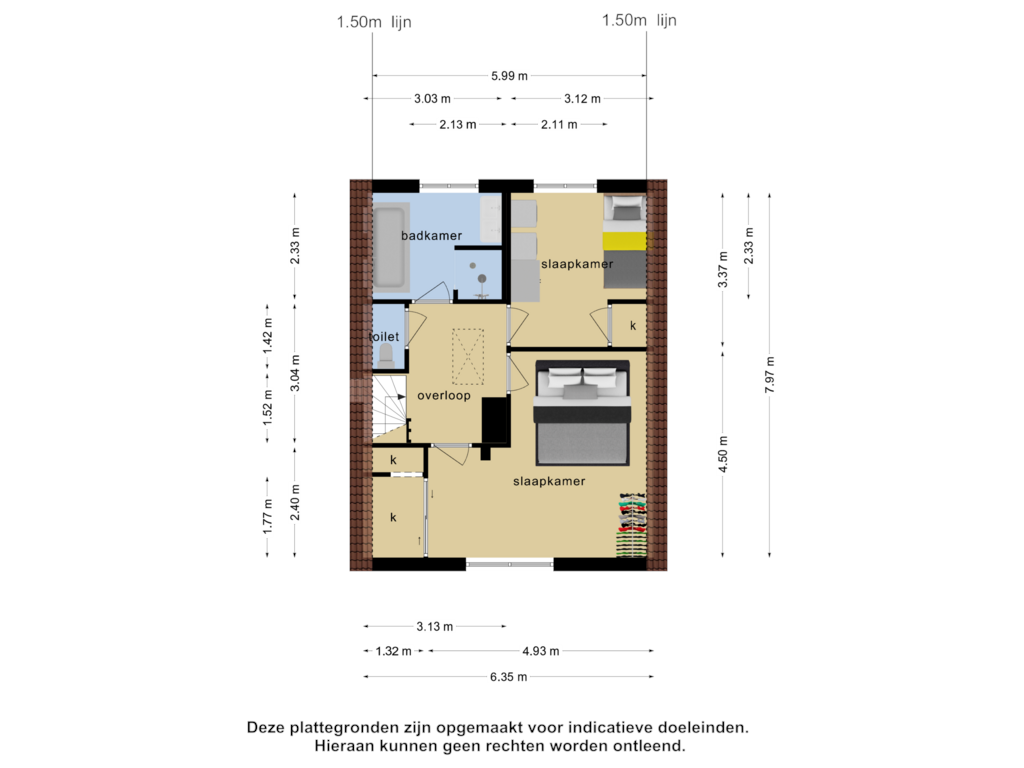 Bekijk plattegrond van 1e verdieping 1 van Amersfoortsestraat 17