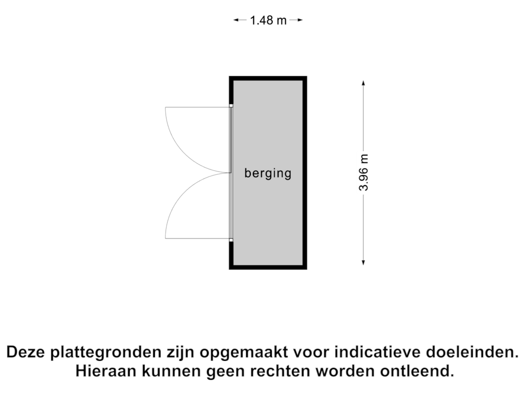 Bekijk plattegrond van Berging van Amersfoortsestraat 17