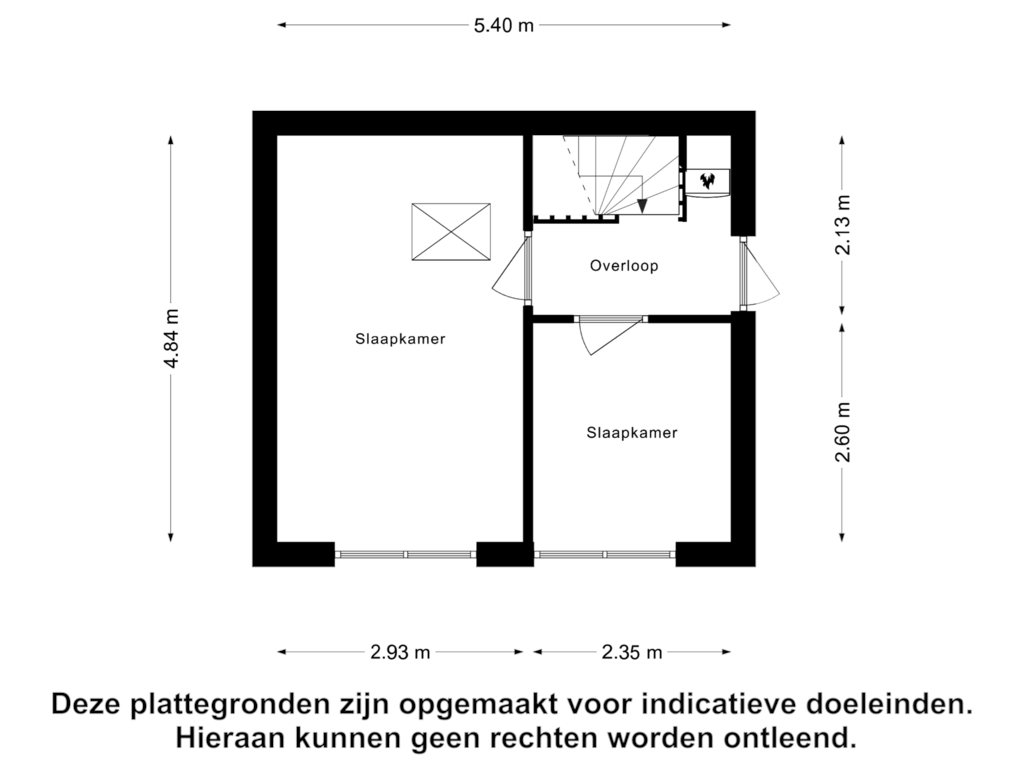 View floorplan of Eerste Verdieping of Ouverturelaan 71